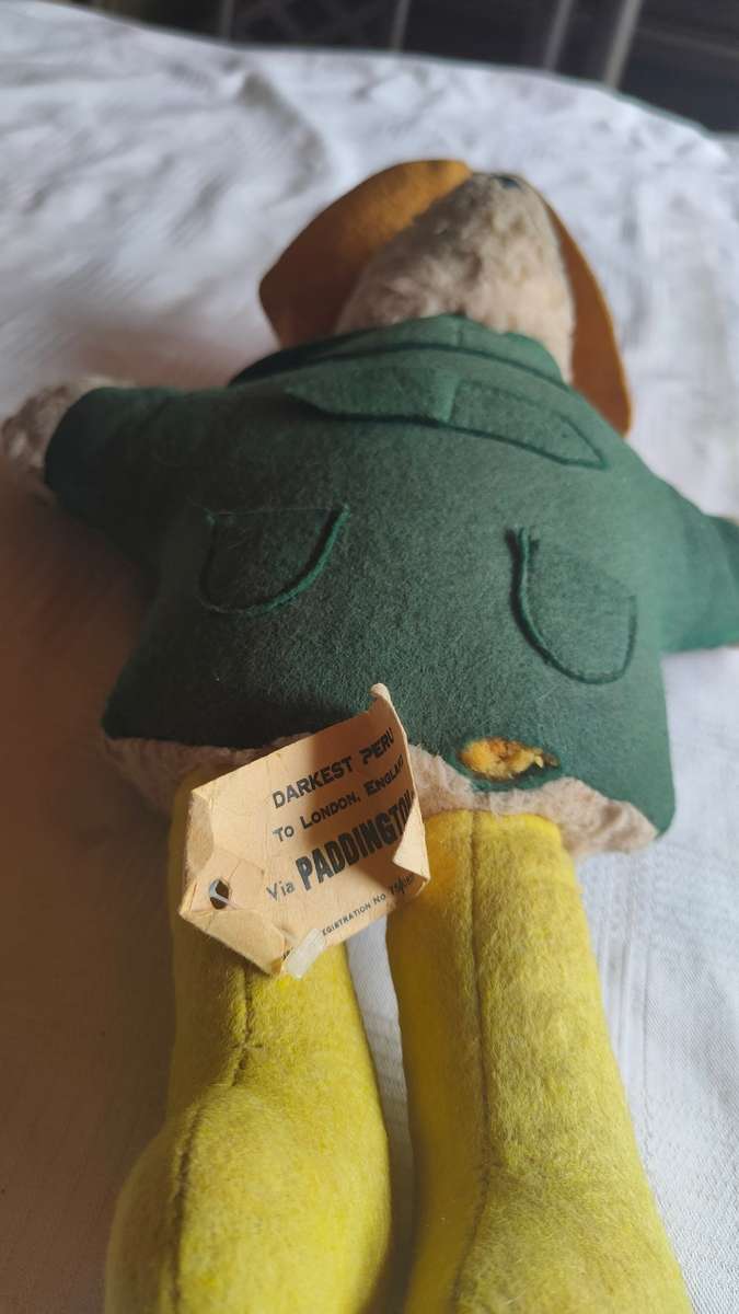 Now On R1 auction - A very rare original vintage Paddington bear from the 1970`s with original tag.