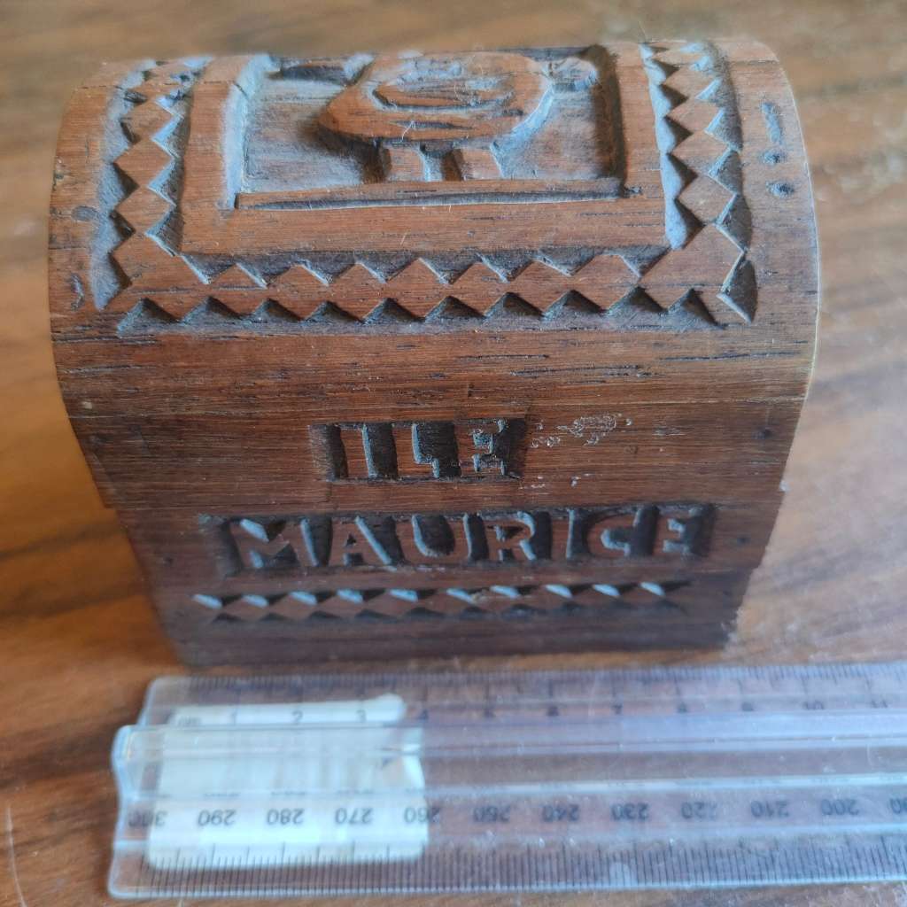 Vintage wooden puzzle box