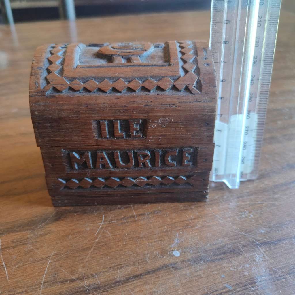 Vintage wooden puzzle box
