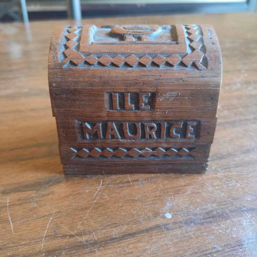 Vintage wooden puzzle box