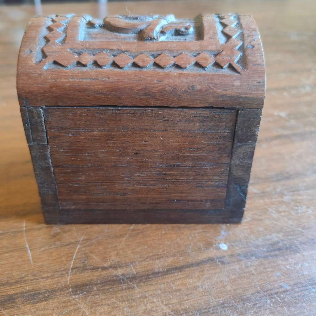 Vintage wooden puzzle box