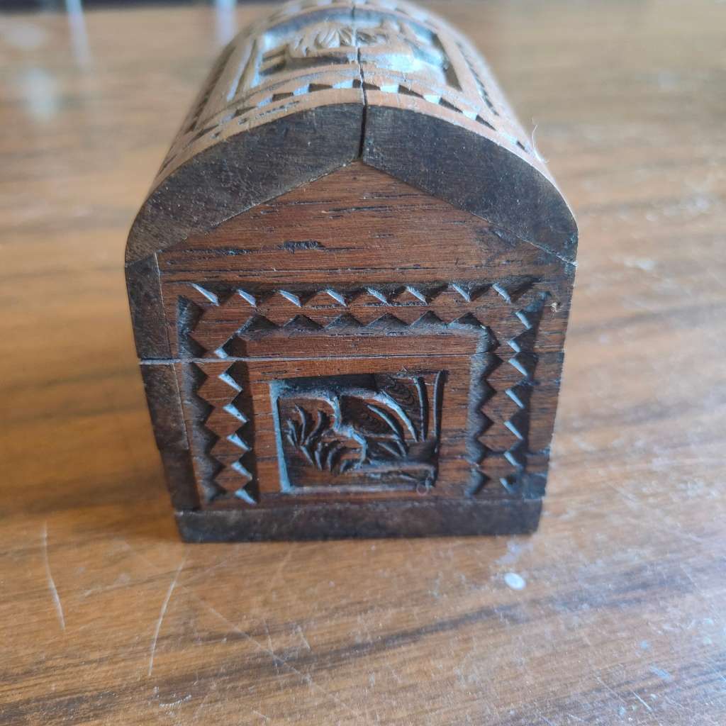 Vintage wooden puzzle box