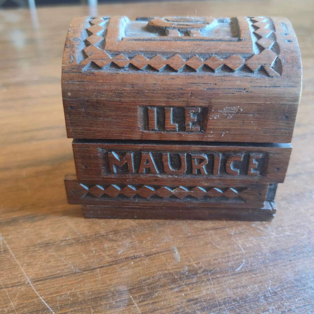 Vintage wooden puzzle box