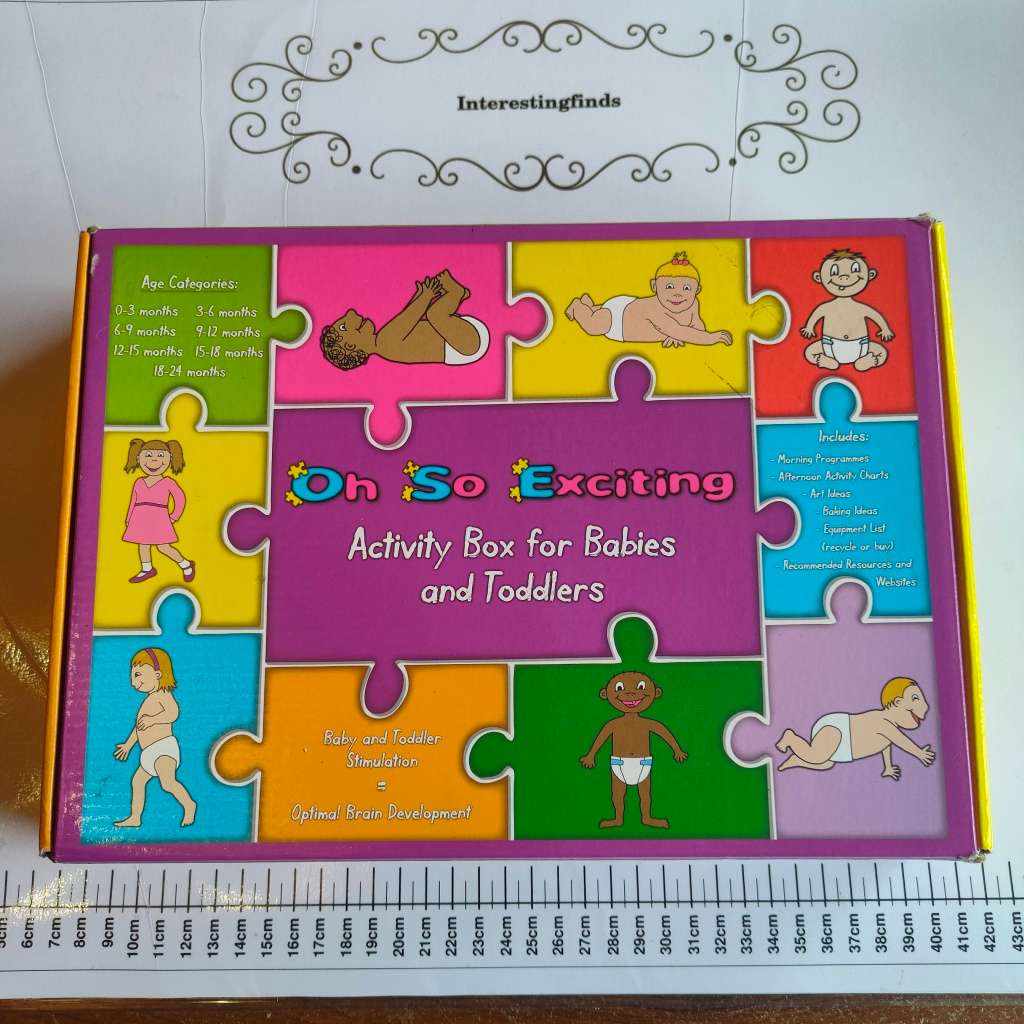 `Oh so exciting` activity box for babies and toddlers