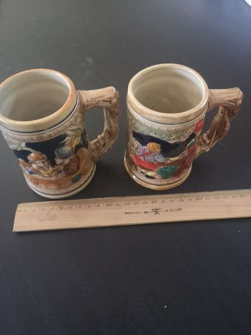Marked down!! 2 Beer Stein mugs in good vintage condition
