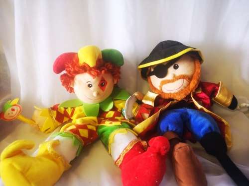 Two Fiesta hand puppets - in excellent condition