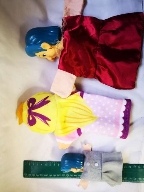 Three hand puppets on auction