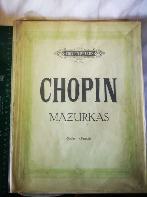 Vintage sheet music book - Chopin - Mazurkas