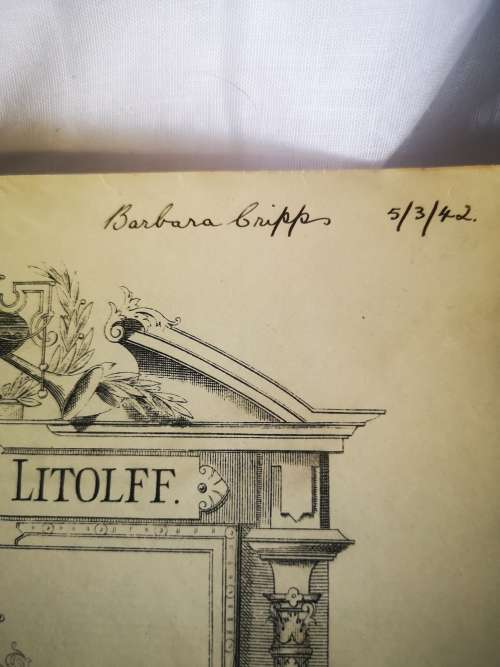 Collection Litolff No 397 - very old sheet music book - 80 years +