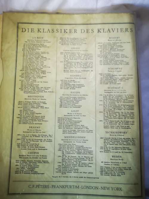 Vintage sheet music book - Chopin - Mazurkas