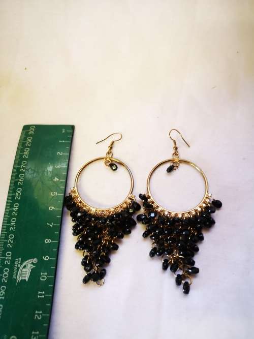 Gorgeous hoop dangle earrings