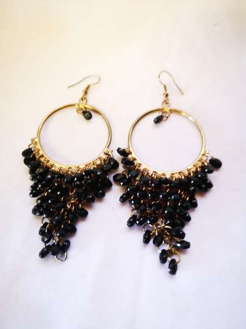 Gorgeous hoop dangle earrings