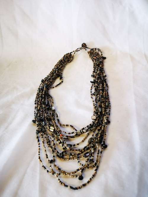 Lovely multi strand beads necklace