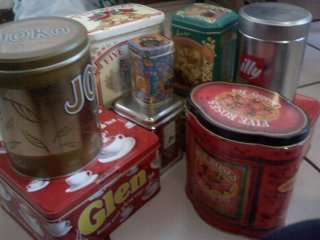 Lot of Highly Collectable Tea Tins