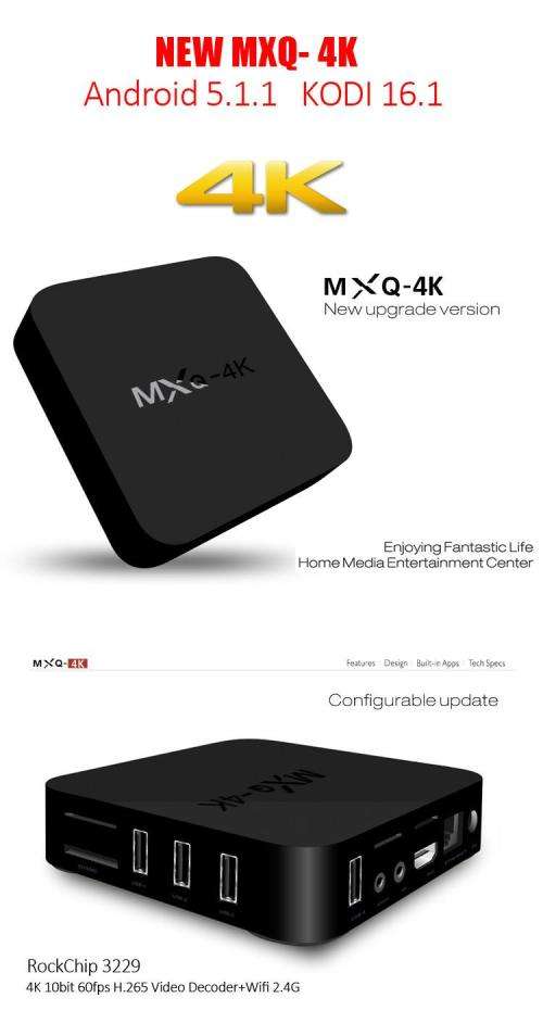 MXQ-4K TV Box KODI 16.1 Supports DSTV Now and Showmax