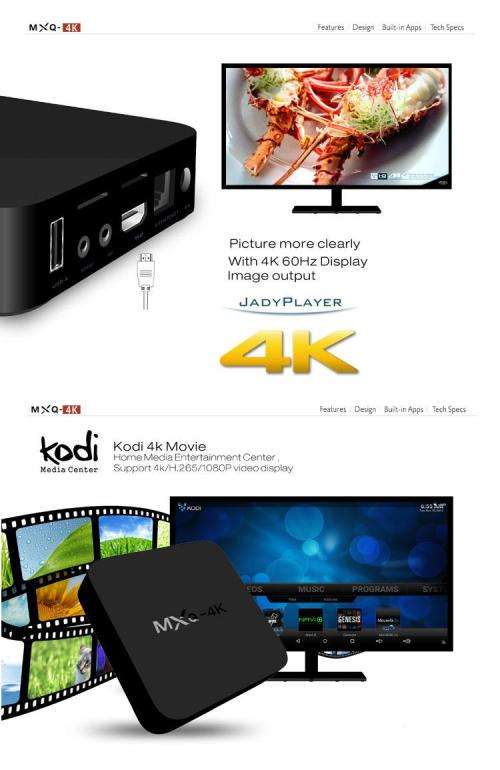 MXQ-4K TV Box KODI 16.1 Supports DSTV Now and Showmax