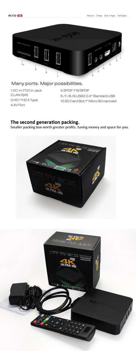 MXQ-4K TV Box KODI 16.1 Supports DSTV Now and Showmax