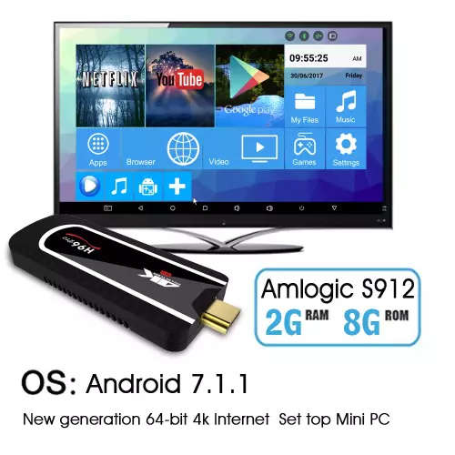H96 PRO Amlogic S912 Octa-Core 2GB/8GB bluetooth TV Dongle (DSTV Now, Showmax, Netflix)