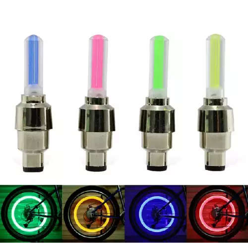 LED Flash Light Tyre Wheel Valve Cap