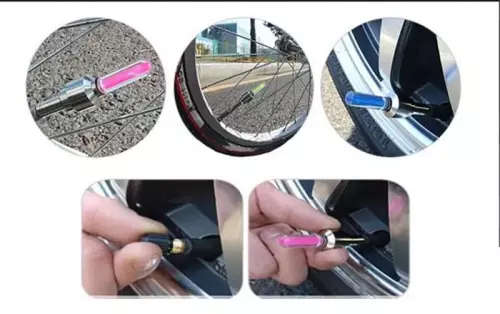 LED Flash Light Tyre Wheel Valve Cap