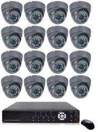 16 Channel CCTV Analog Indoor Dome Camera Kit