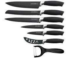 Royalty Line Non-Stick Coating Knife Set 7 Piece - Black