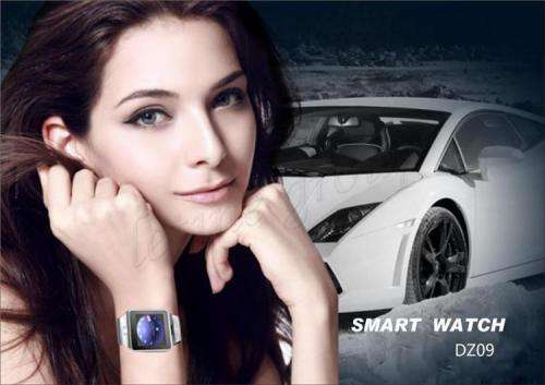 DZ09 (Cell phone) Smart Watch with camera, simslot and memory slot (Black)