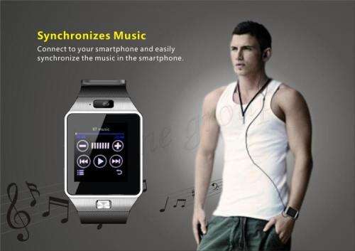 DZ09 (Cell phone) Smart Watch with camera, simslot and memory slot (Black)