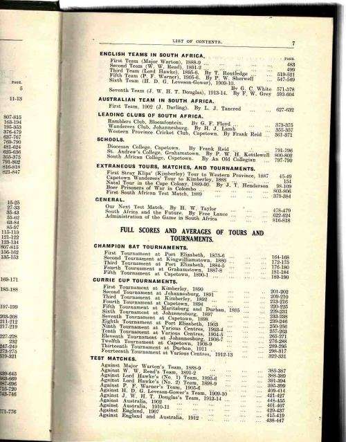 The History of South African Cricket .... 1915 ... Excellent Condition with Numerous illustrations