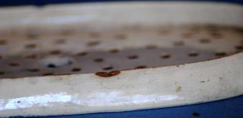 Antique Transfer printed Blue and White, Willow Pattern, Drainer / Strainer