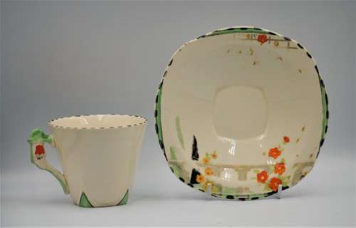 Burleigh Art Deco Cup and Saucer