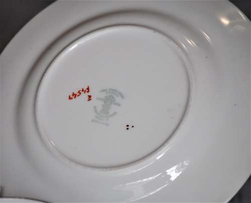 Crown Staffordshire Hand Painted Tea Trio