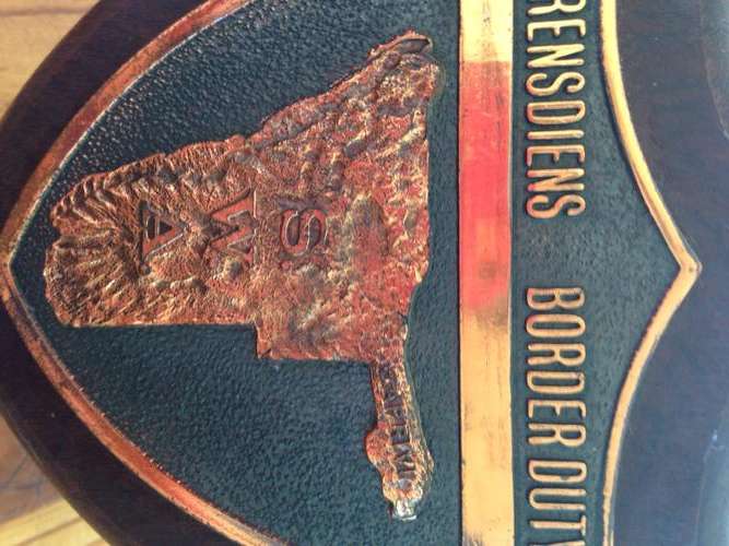 Vintage South West Africa (now Namibia) "Border Grens" Duty Plaque!