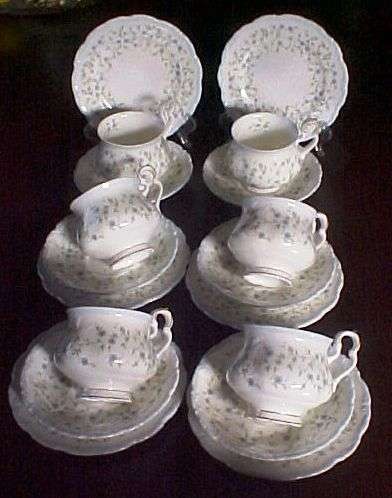 6 x Royal Albert Trio's - Caroline
