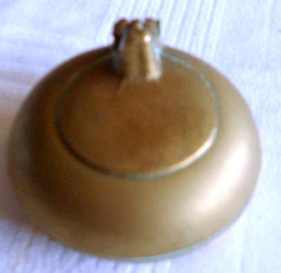 Antique Solid Brass Ink well
