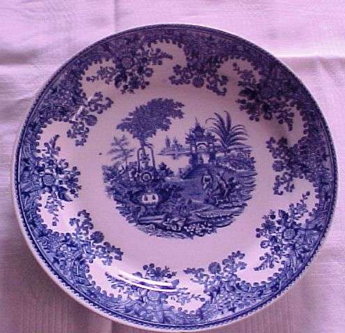 Arabia Blue & White Plate