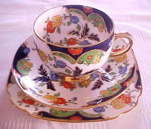 Royal Albert Trio - Hand Painted 1920`s- Bognor