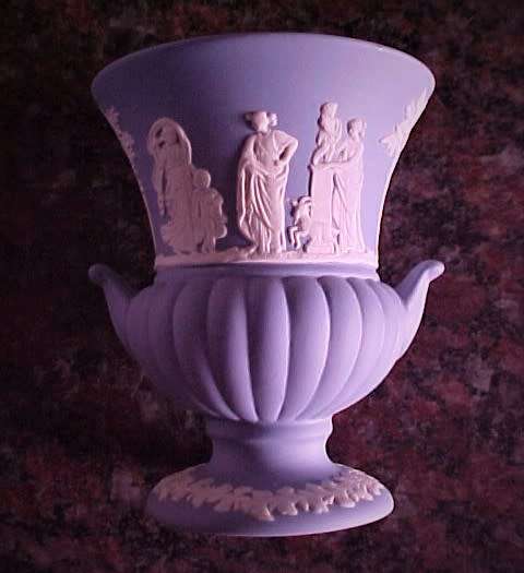 Wedgwood Jasper ( Pale Blue ) - Boxed Miniature Vase