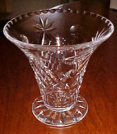 Lead Cut Crystal Vase