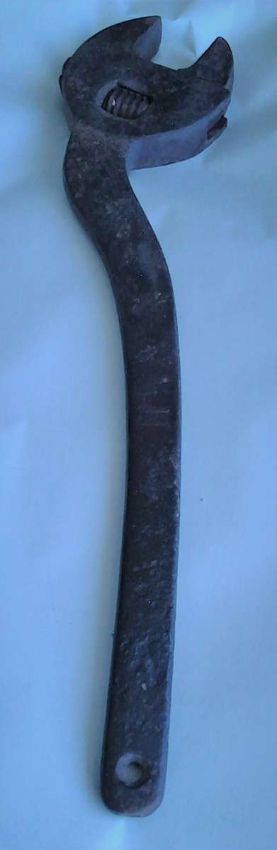 Large vintage angled Shifting spanner - 41cm long
