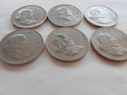 6x South african 20 cents