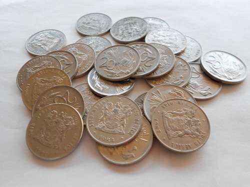 26 x South african 20 cents