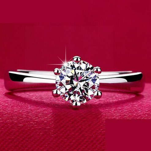 Stunning & Elegant!!! Solitaire 0.98 Carat Cr.Sim Diamond Ring