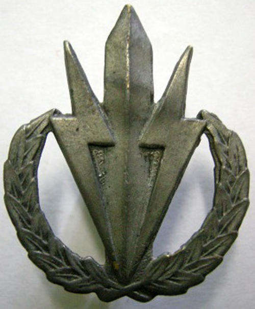 4 SAI Cap Badge Grey Metal Version Dinnes 59