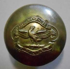 Northern Rhodesia Police White Metal Button 23mm Firmin London