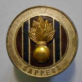 Sappers Buttonhole Badge 21mm