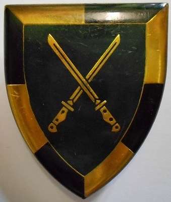 SA Infantry School Shoulder Flash Pins Intact Dinnes 4386