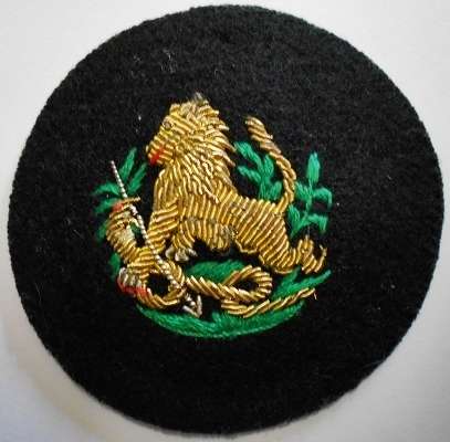 Zimbabwe Police Badge Bullion Wire on Felt Padded 65mm Marked Widelinks Varanasi India