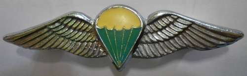 SA Parachute Despatcher or 50 Jumps or More Chrome & Enamel Wing Full Size