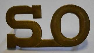 SO (Student Officer) Brass Shoulder Title Single